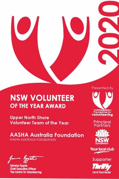 NSW Volunteer of the Year Award